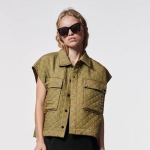 Diamond quilted vest